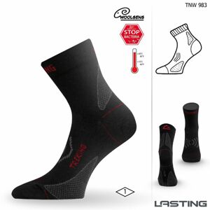 Ponožky Lasting TNW 75% Merino - černé Velikost: M