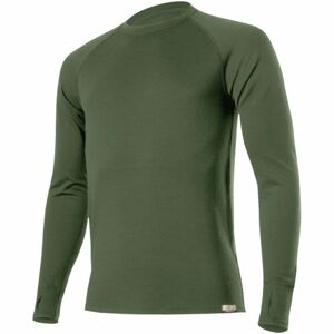 Lasting Vlněná Merino mikina WITY 260g - zelená Velikost: XL