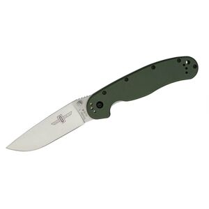 Ontario Knife Company - OKC Ontario RAT-1 Satin Plain - OD Green Handle