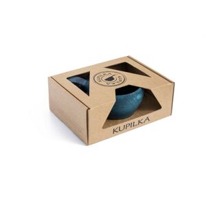 Kupilka dárková sada KUKSA 210 ml + talíř + čajová lžička - Blueberry (BLUE)