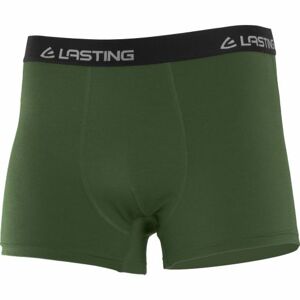 Pánské Merino boxerky Lasting NORO - tmavě zelené Velikost: M