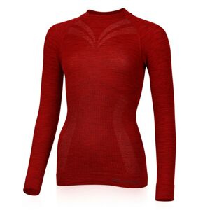 Lasting Dámské vlněné bezešvé Merino triko MATALA 160g - červená Velikost: L/XL