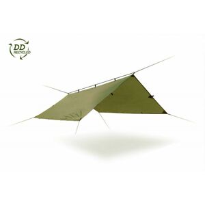 Bivakovací celta / plachta DD HAMMOCKS Tarp 3x3m RECYKLOVATELNÁ - OLIVE