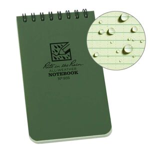 Voděodolný zápisník Rite in the Rain Pocket Notebook 3/5 ZELENÝ no.935
