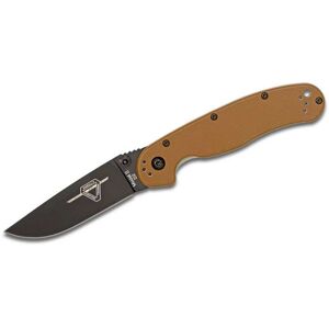 Ontario Knife Company - OKC Ontario RAT-2 Black Plain - Coyote Handle