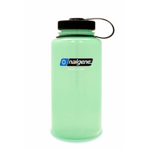 Láhev NALGENE Wide Mouth Sustain 1000ml - GLOW GREEN - 50% recyklát