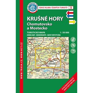 Trasa - KČT Turistická mapa - Krušné hory - Chomutovsko 6. vydání, 2020