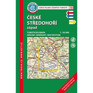 Trasa - KČT Turistická mapa - České středohoří - západ 9. vydání, 2019