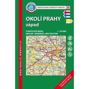 Trasa - KČT Turistická mapa - Okolí Prahy - západ, 7. vydání, 2017