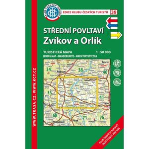 Trasa - KČT Turistická mapa - Střední Povltaví, Zvíkov, 7. vydání, 2018