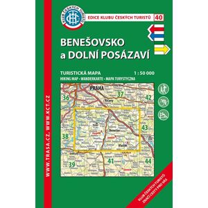 Trasa - KČT Turistická mapa - Benešovsko, dolní Posázaví, 9. vydání, 2022