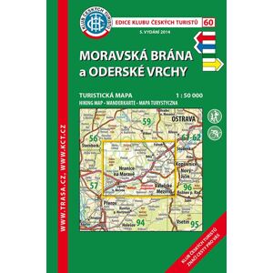 Trasa - KČT Turistická mapa - Moravská brána, Oderské vrchy, 6. vydání, 2018