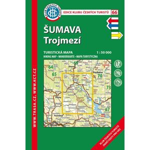 Trasa - KČT Turistická mapa - Šumava - Trojmezí, 8. vydání, 2017