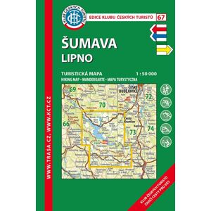 Trasa - KČT Turistická mapa - Šumava - Lipno, 8. vydání, 2016