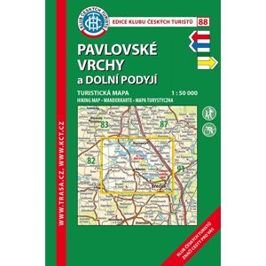 Trasa - KČT Turistická mapa - Pavlovské vrchy, 7. vydání, 2018