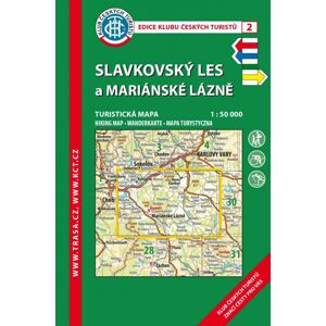 Trasa - KČT Laminovaná turistická mapa - Slavkovský les a Mariánskolázeň 9. vydání, 2019
