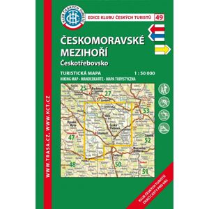 Trasa - KČT Laminovaná turistická mapa - Českomoravské mezihoří, 6. vydání, 2017