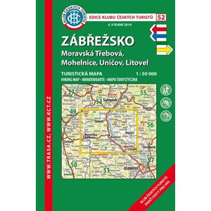 Trasa - KČT Laminovaná turistická mapa - Zábřežsko, 5. vydání, 2018