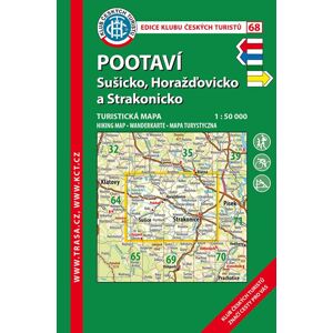 Trasa - KČT Laminovaná turistická mapa - Pootaví, Sušicko, Horažďovicko, 2020 7.vyd.