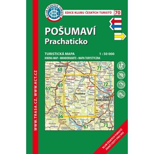 Trasa - KČT Laminovaná turistická mapa - Pošumaví - Prachaticko, 7. vydání, 2021
