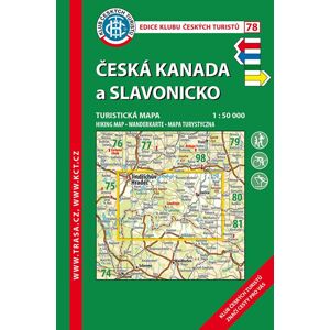 Trasa - KČT Laminovaná turistická mapa - Česká Kanada, Slavonicko, 8. vydání, 2019