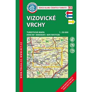 Trasa - KČT Laminovaná turistická mapa - Vizovické vrchy, 9. vydání, 2022