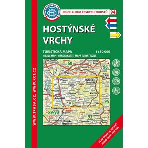 Trasa - KČT Laminovaná turistická mapa - Hostýnské vrchy, 7. vydání, 2018