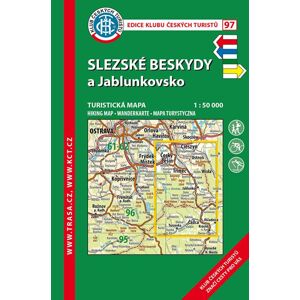 Trasa - KČT Laminovaná turistická mapa - Slezské Beskydy, Jablunkovsko 8. vydání, 2021