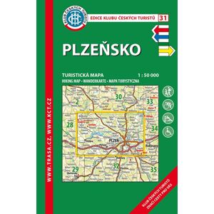 Trasa - KČT Turistická mapa - Plzeňsko 6. vydání, 2018