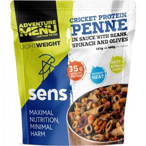 Adventure Menu + SENS - Cvrččí proteinové penne v omáčce s fazolemi, špenátem a olivami - LIGHTWEIGHT