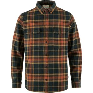 Košile FJÄLLRÄVEN Övik Twill Shirt M - Autumn Leaf-Dark Navy Velikost: XL