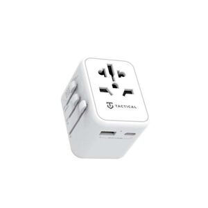 Cestovní adaptér Tactical PTP Travel Adapter White