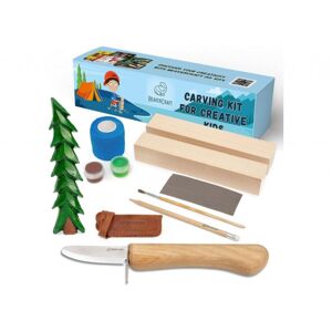 Dárková vyřezávací sada BeaverCraft DIY08 Smrk- Spruce Tree Carving Kit
