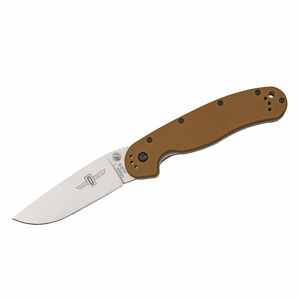 Ontario Knife Company - OKC Ontario RAT-1 Satin Plain - Coyote Handle